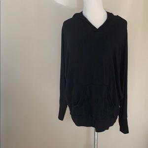 Capote Black Hooded lightweight Sweatshirt S